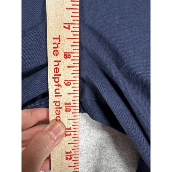 Old Navy Womens Capri Pants Size 6 Navy Blue Cotton Stretch Wide Cuffed Leg - Picture 7 of 9